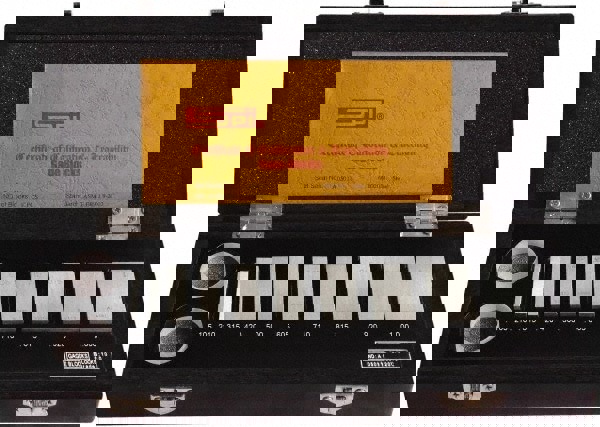 Gage Block Set: 0.105 to 1'' Range, 10 Pc, Steel