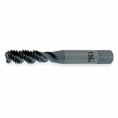 Straight Flute Tap: 1-1/8-12 UNF, 4 Flutes, Plug, 3B Class of Fit, High Speed Steel, TiCN Coated