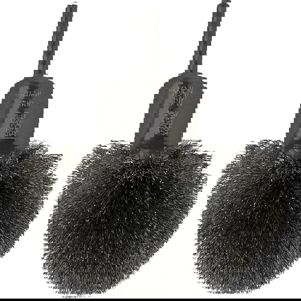 End Brushes; Brush Diameter (Decimal Inch): 1 ; Filament/Wire Diameter (Decimal Inch): 0.0200 ; Fill Material: Stainless Steel ; Wire Type: Crimped ; Trim Length (Inch): 1/2 ; Shank Diameter (Inch): 1/4