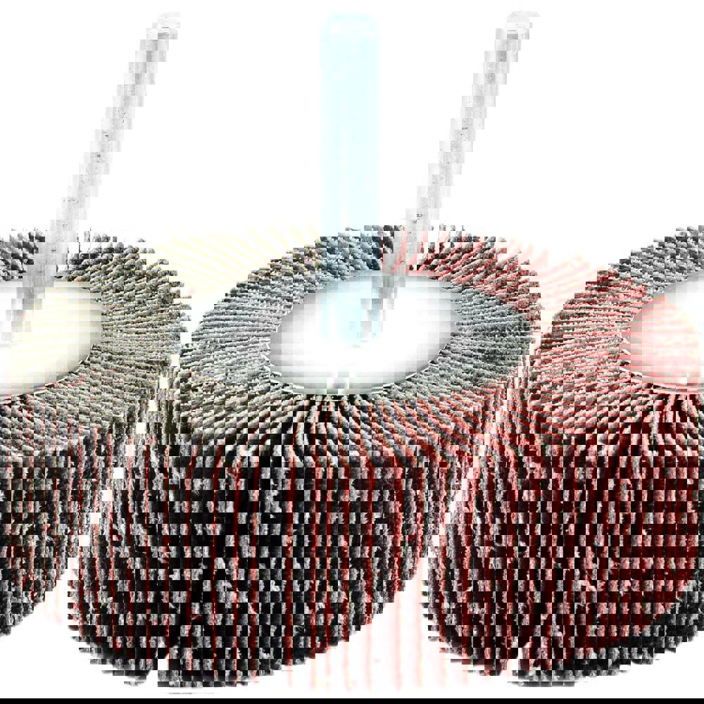 Mounted Flap Wheels; Mount Type: Shank ; Outside Diameter (Decimal Inch): 3 ; Face Width (Inch): 1 ; Abrasive Type: Coated ; Abrasive Material: Aluminum Oxide ; Grade: Extra Fine