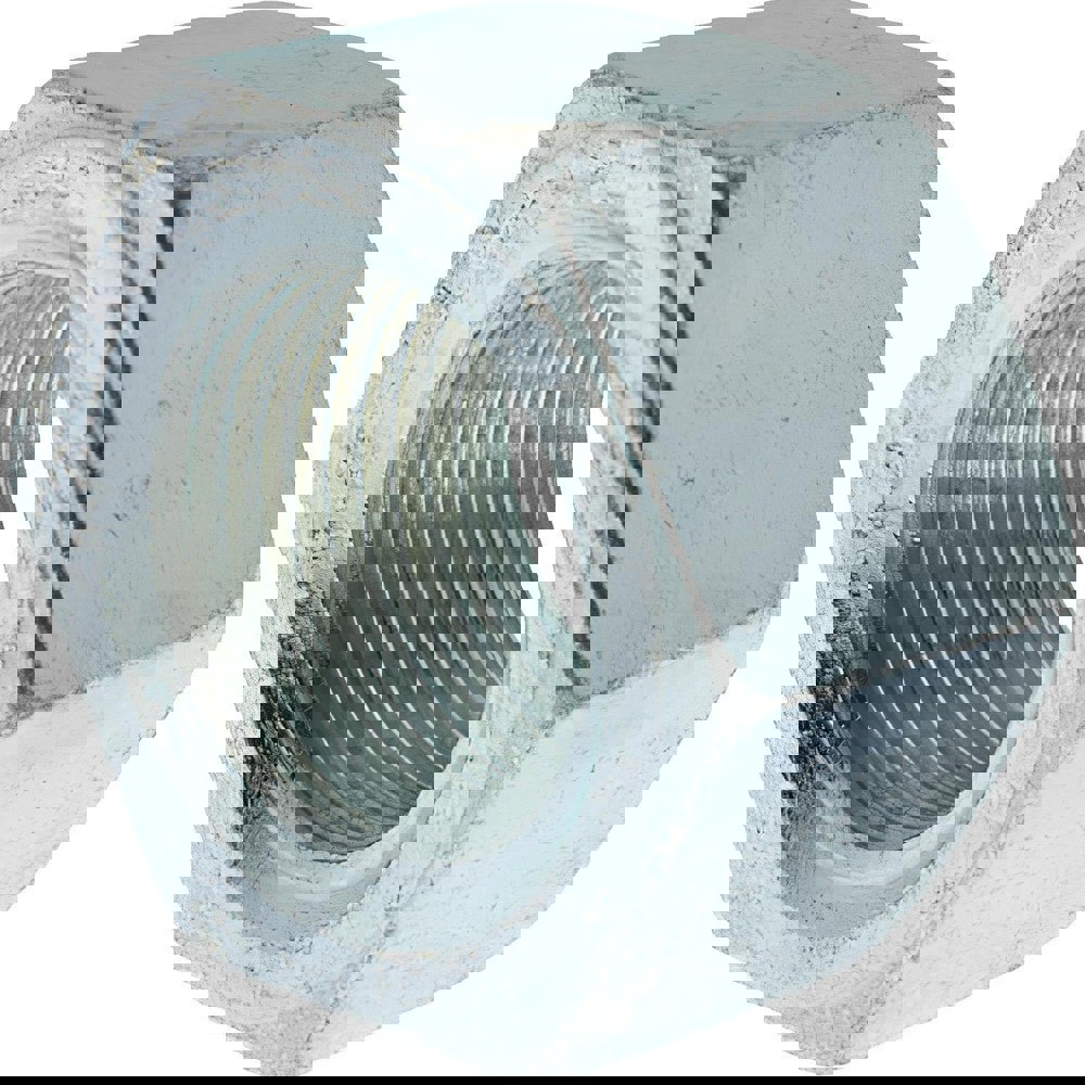 Hex Nut: 1-1/8 - 12, SAE J995 Grade 2 Steel, Zinc-Plated