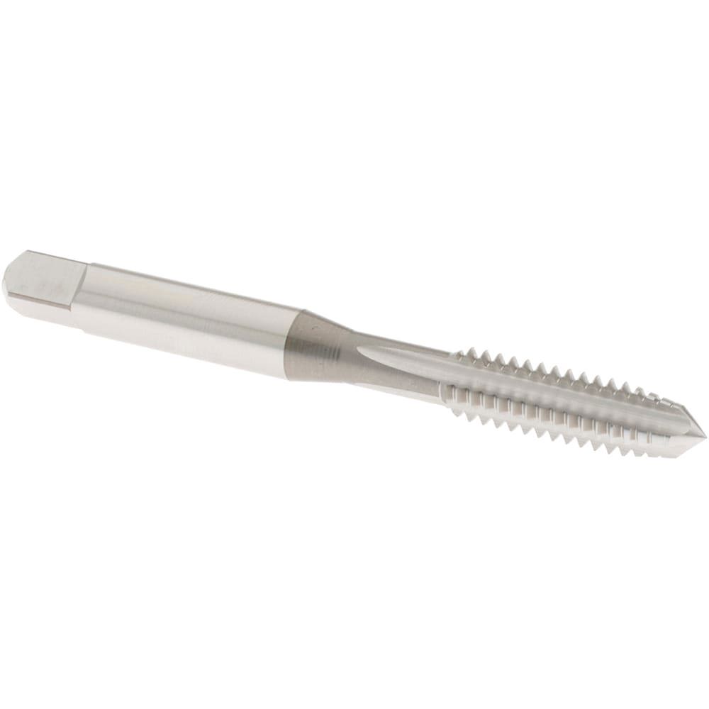 Straight Flute Tap: 1/4-20 UNC, 4 Flute, Plug Chamfer, 2B Class of Fit, High-Speed Steel, Bright/Uncoated Finish