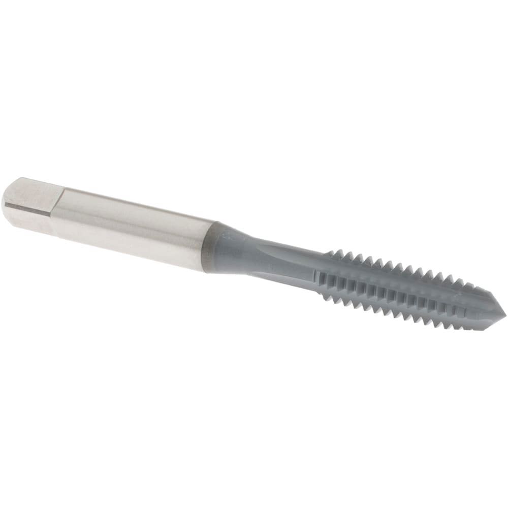 Straight Flute Tap: 1/4-20 UNC, 4 Flute, Plug Chamfer, 2B Class of Fit, High-Speed Steel