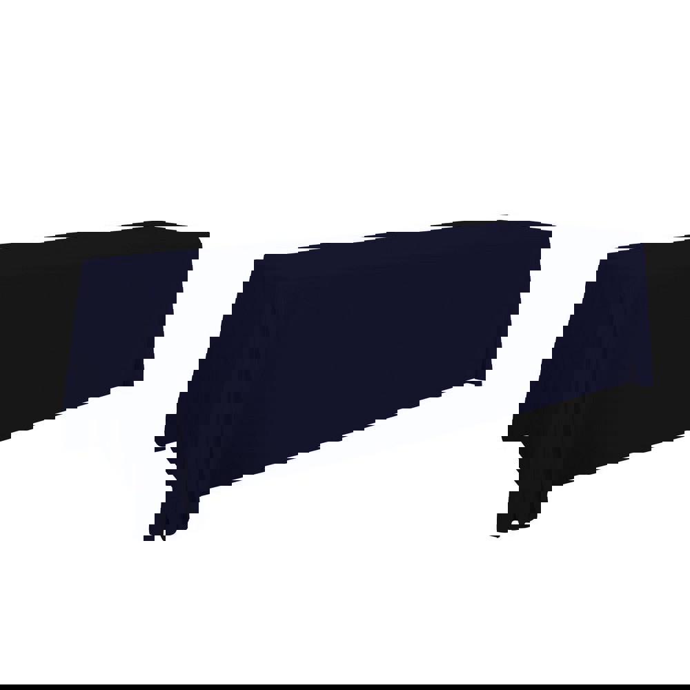 Tablecloths; Width (Inch): 30 ; Length (Feet): 8.000 ; Color: Navy ; UNSPSC Code: 52121604