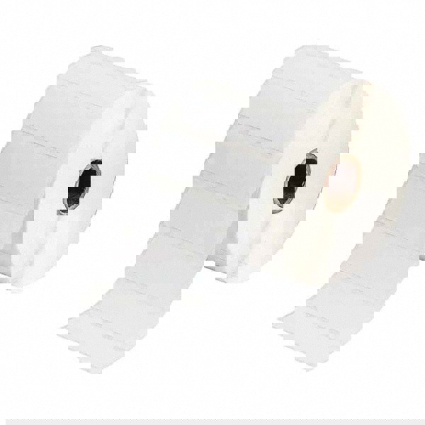 Label Maker Label: White, Polypropylene, 1,500 per Roll