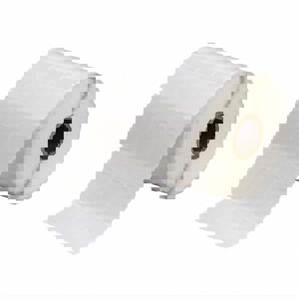 Label Maker Label: Clear & White, Vinyl, 2,500 per Roll