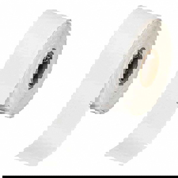 Label Maker Label: Clear & White, Vinyl, 1-1/2