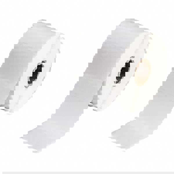 Label Maker Label: Clear & White, Vinyl, 500 per Roll