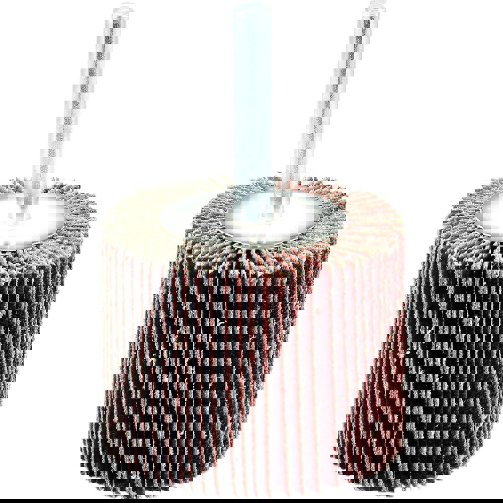 Mounted Flap Wheels; Mount Type: Shank ; Outside Diameter (Decimal Inch): 3 ; Face Width (Inch): 2 ; Abrasive Type: Coated ; Abrasive Material: Aluminum Oxide ; Grade: Very Fine