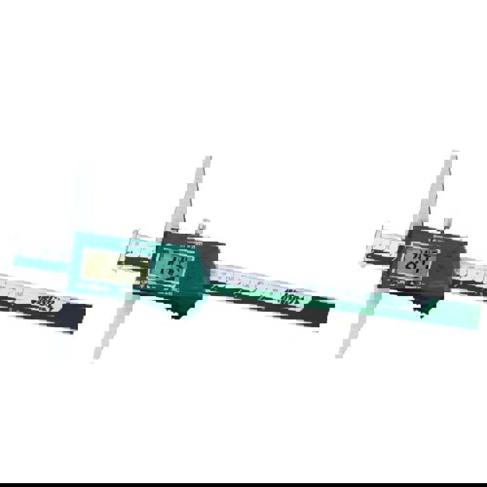 Electronic Depth Gages; Maximum Measurement (mm): 300.00; Resolution (Decimal Inch): 0.0005; Base Length (Inch): 6; Data Output: Yes; Calibrated: Yes; Traceability Certification Included: None; Features: Automatic Power Off, Move The Digital Unit To Turn