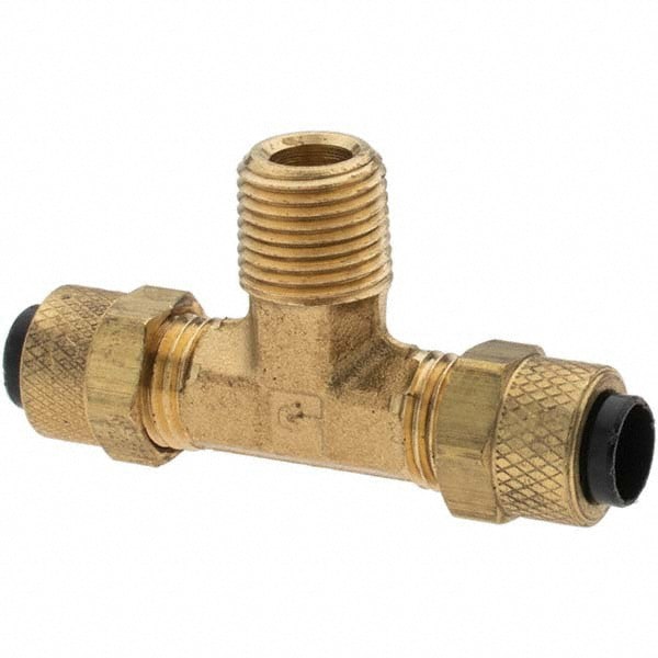 Compression Tube Male Branch Tee: 1/8-27