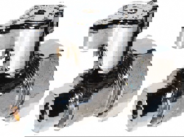 NPT 1/2 Inlet, 125 Max psi, Chrome Finish, Carbon Steel Water Supply Stop Valve