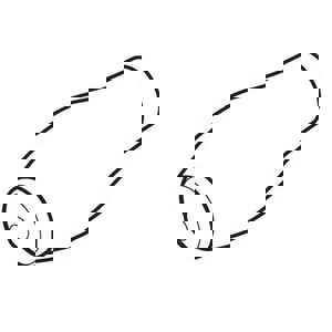 CERAMIC HDL TRIM 2H LAV & KD