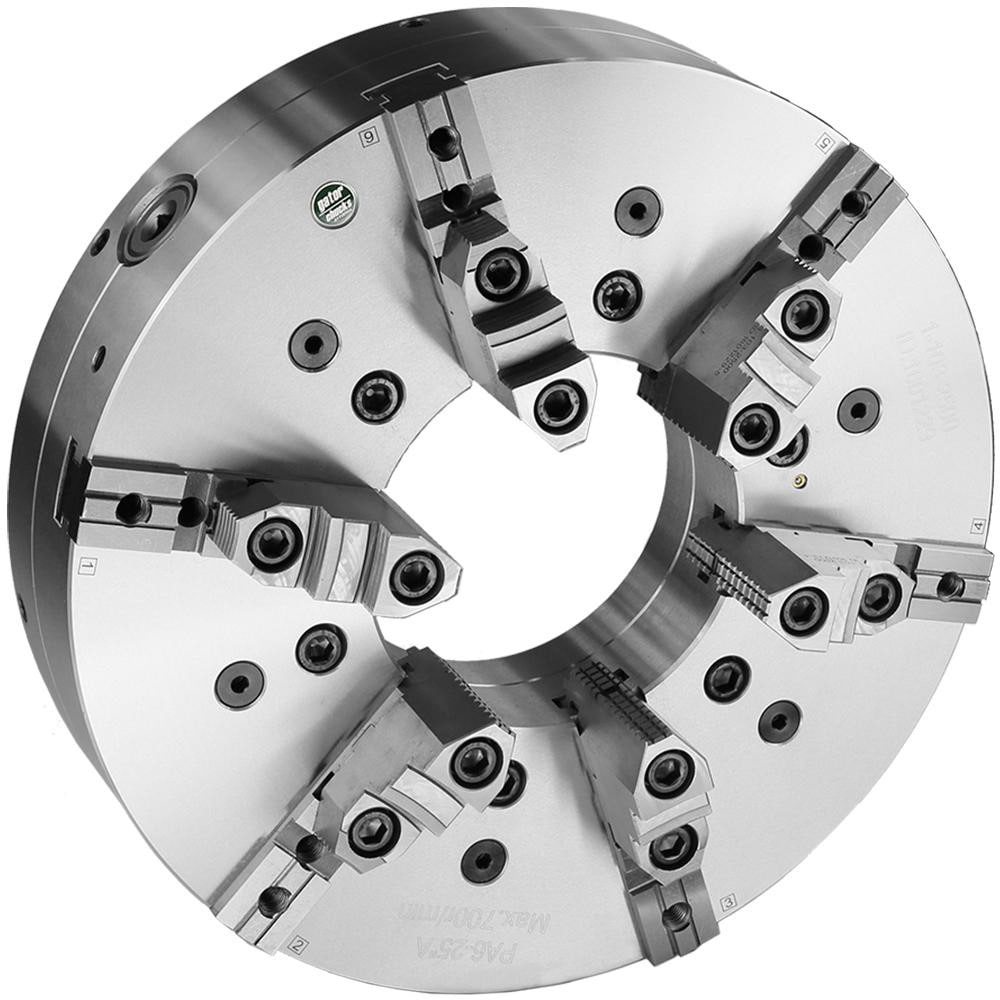 Manual Lathe Chuck: 6 Jaws, 16