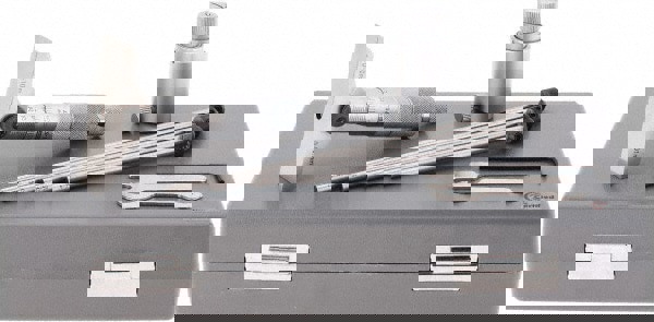 Mechanical Depth Micrometer: 100 mm Range, 4 Rods