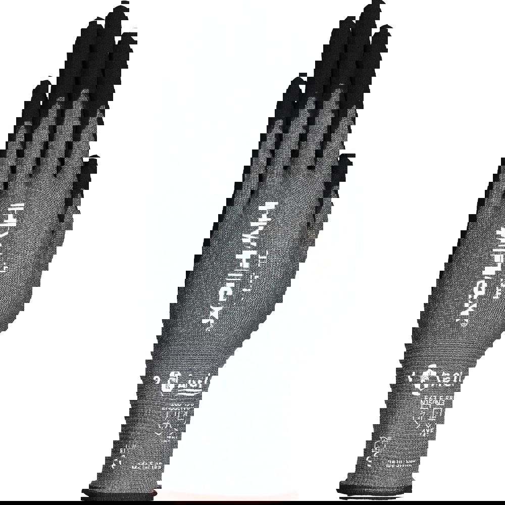 Cut & Puncture Resistant Gloves; Style: Knit ; Coating Material: Nitrile ; Coating Coverage: Palm ; Glove Type: Cut, Puncture & Abrasion-Resistant ; ANSI/ISEA Cut Resistance Level: A6 ; Primary Material: HPPE; Tungsten Steel; Nylon; Spandex