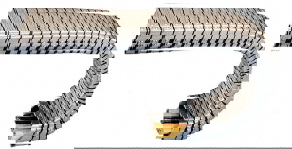 1 Ft. Long, Stainless Steel, Enclosed Cable and Hose Carrier