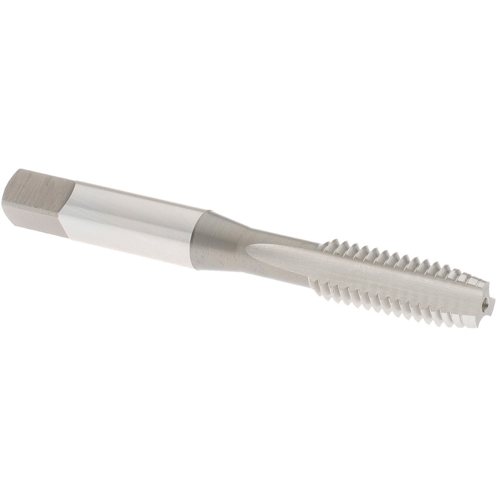 Straight Flute Tap: 5/16-18 UNC, 3 Flute, Plug Chamfer, High-Speed Steel, Bright/Uncoated Finish