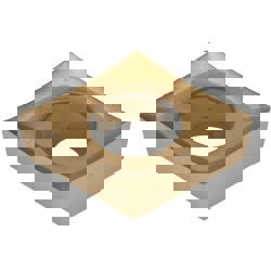 Turning Insert: CCGT431HP KC730, Solid Carbide