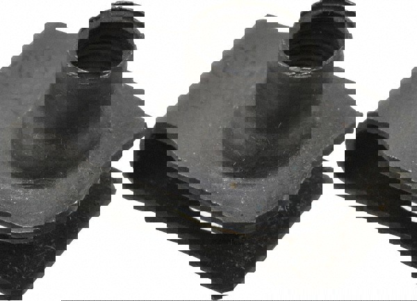 M8x1.25 Screw, 0.8 to 4mm Thick, Spring Steel Extruded Tapped Hole U Nut