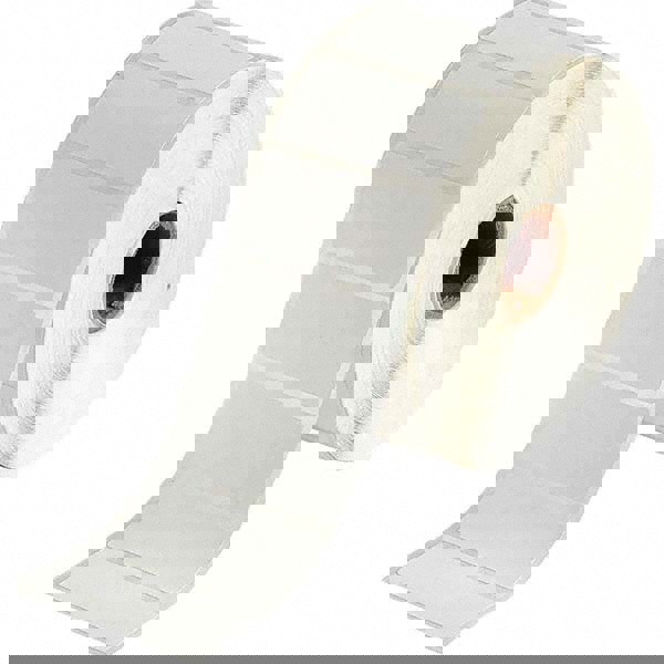 Label Maker Label: White, Polypropylene, 1,500 per Roll