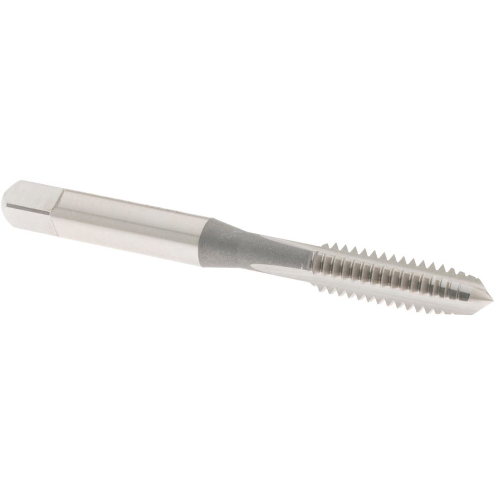 Straight Flute Tap: 1/4-20 UNC, 3 Flute, Plug Chamfer, High-Speed Steel, Bright/Uncoated Finish