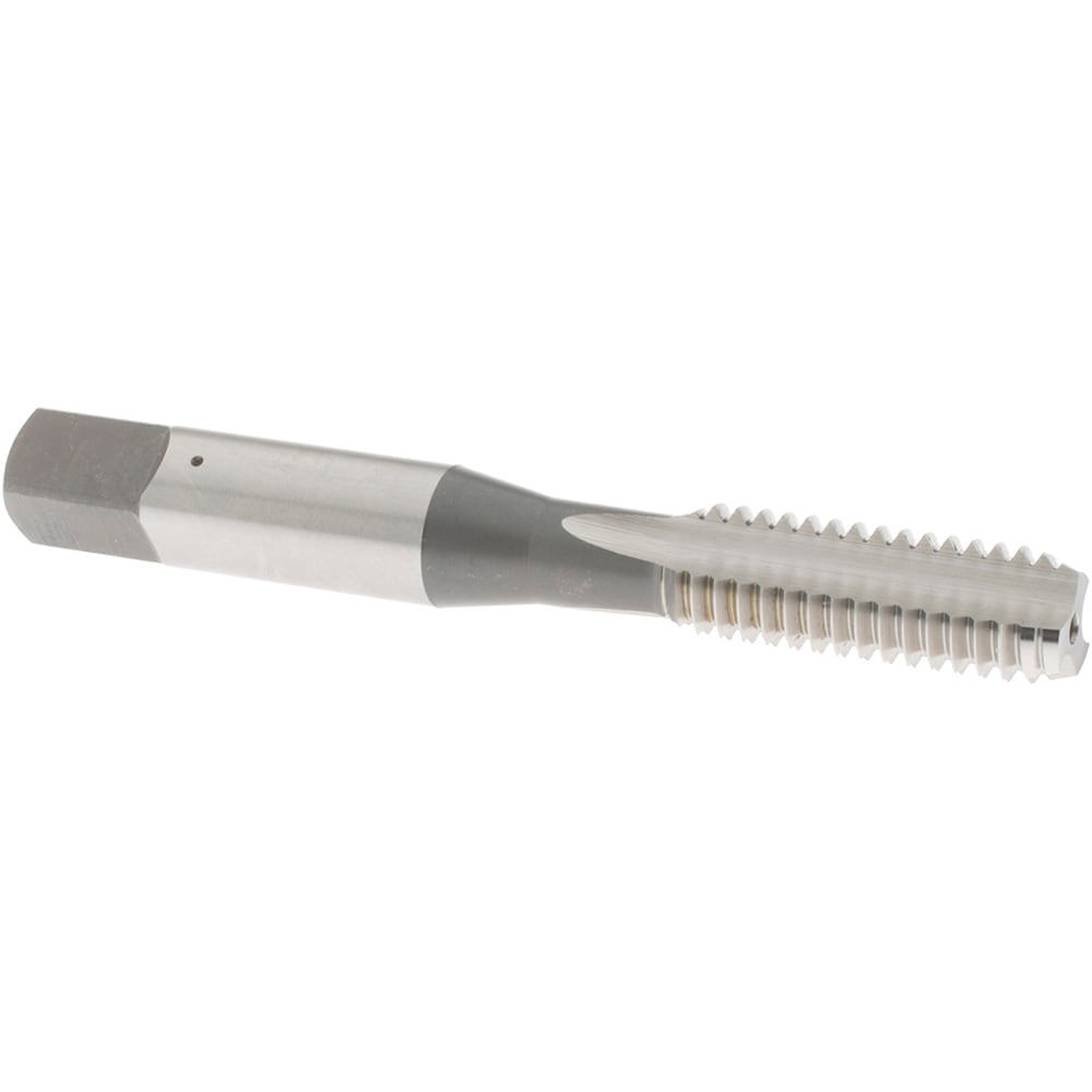 Straight Flute Tap: 3/8-16 UNC, 3 Flute, Bottoming Chamfer, 3B Class of Fit, High-Speed Steel, Bright/Uncoated Finish
