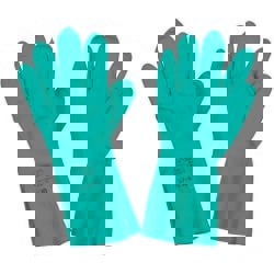 Series 37-676 Chemical Resistant Gloves: Size X-Large, 15.00 Thick, Nitrile, Nitrile, Supported,