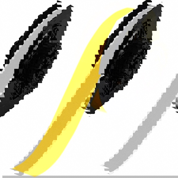 Label Maker Label: Yellow, Plastic, 1 Roll