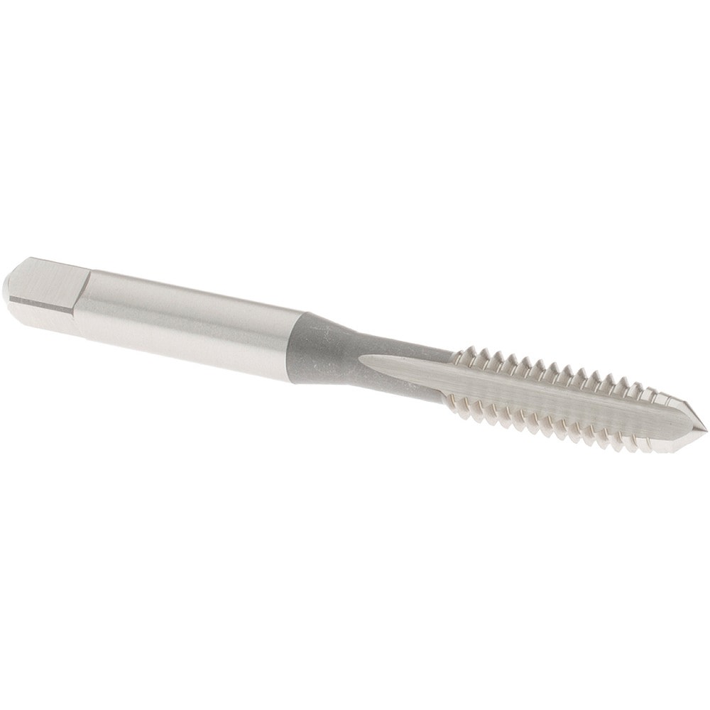 Straight Flute Tap: 1/4-20 UNC, 3 Flute, Plug Chamfer, 2B Class of Fit, High-Speed Steel, Bright/Uncoated Finish