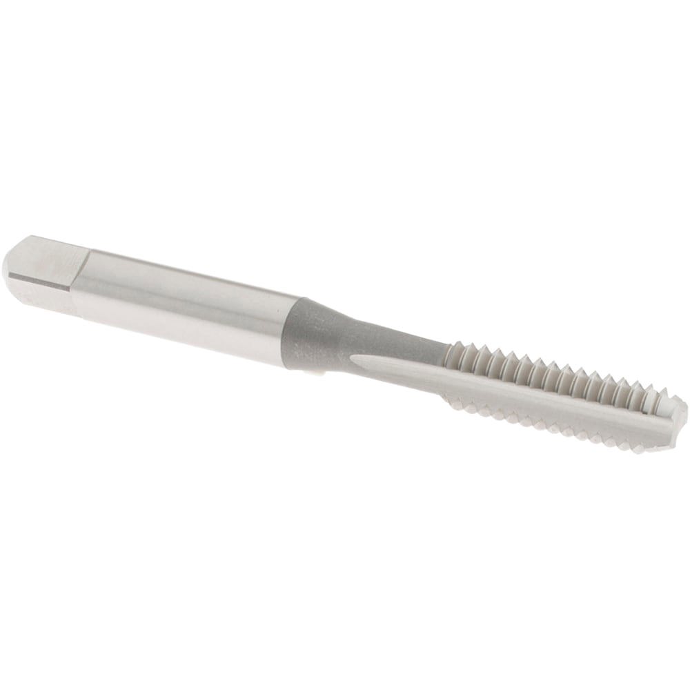 Straight Flute Tap: 1/4-20 UNC, 3 Flute, Bottoming Chamfer, 2B Class of Fit, High-Speed Steel, Bright/Uncoated Finish