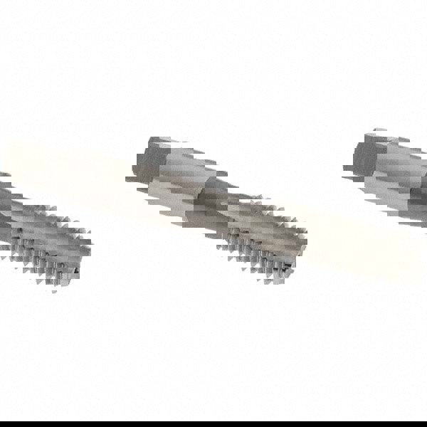 Straight Flute Tap: 3/8-16 UNC, 3 Flutes, Bottoming, 2B Class of Fit, High Speed Steel, Bright/Uncoated