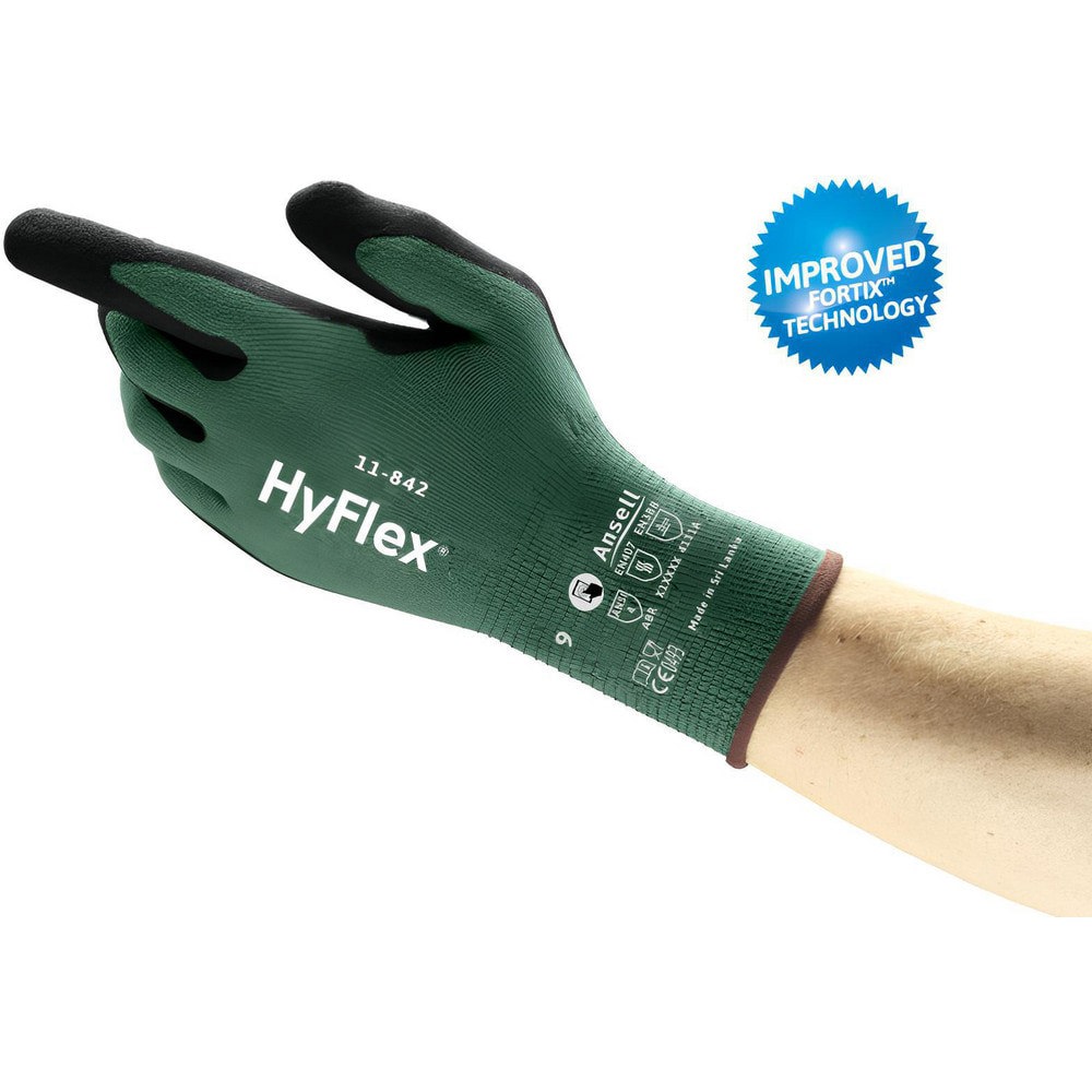 Series 11-842 General Purpose Work Gloves: Foam Nitrile-Coated Recycled Nylon & Spandex