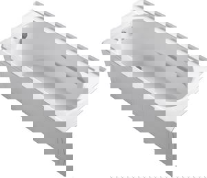 @ 60X32 LH BATH W/APN *DEVONS WHIT