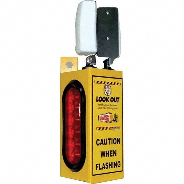 Auxiliary Lights; Light Type: Forklift Warning Light ; Amperage Rating: 1.00 ; Color: Yellow/Red ; Material: Aluminum; Aluminum ; Voltage: 110 VAC to 24VDC