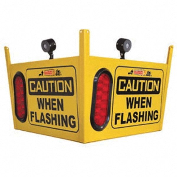 Auxiliary Lights; Light Type: Forklift Warning Light ; Amperage Rating: 1.00 ; Color: Yellow/Red ; Material: Aluminum; Aluminum ; Voltage: 110 VAC to 24VDC