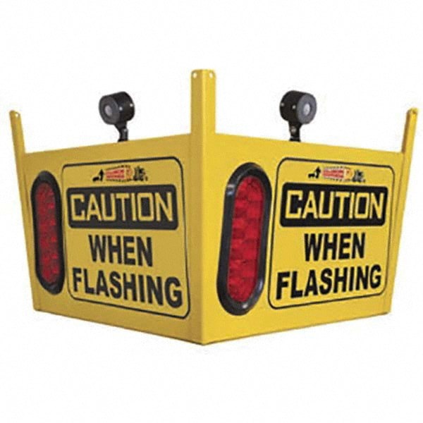 Auxiliary Lights; Light Type: Forklift Warning Light ; Amperage Rating: 1.00 ; Color: Yellow/Red ; Material: Aluminum; Aluminum ; Voltage: 110 VAC to 24VDC