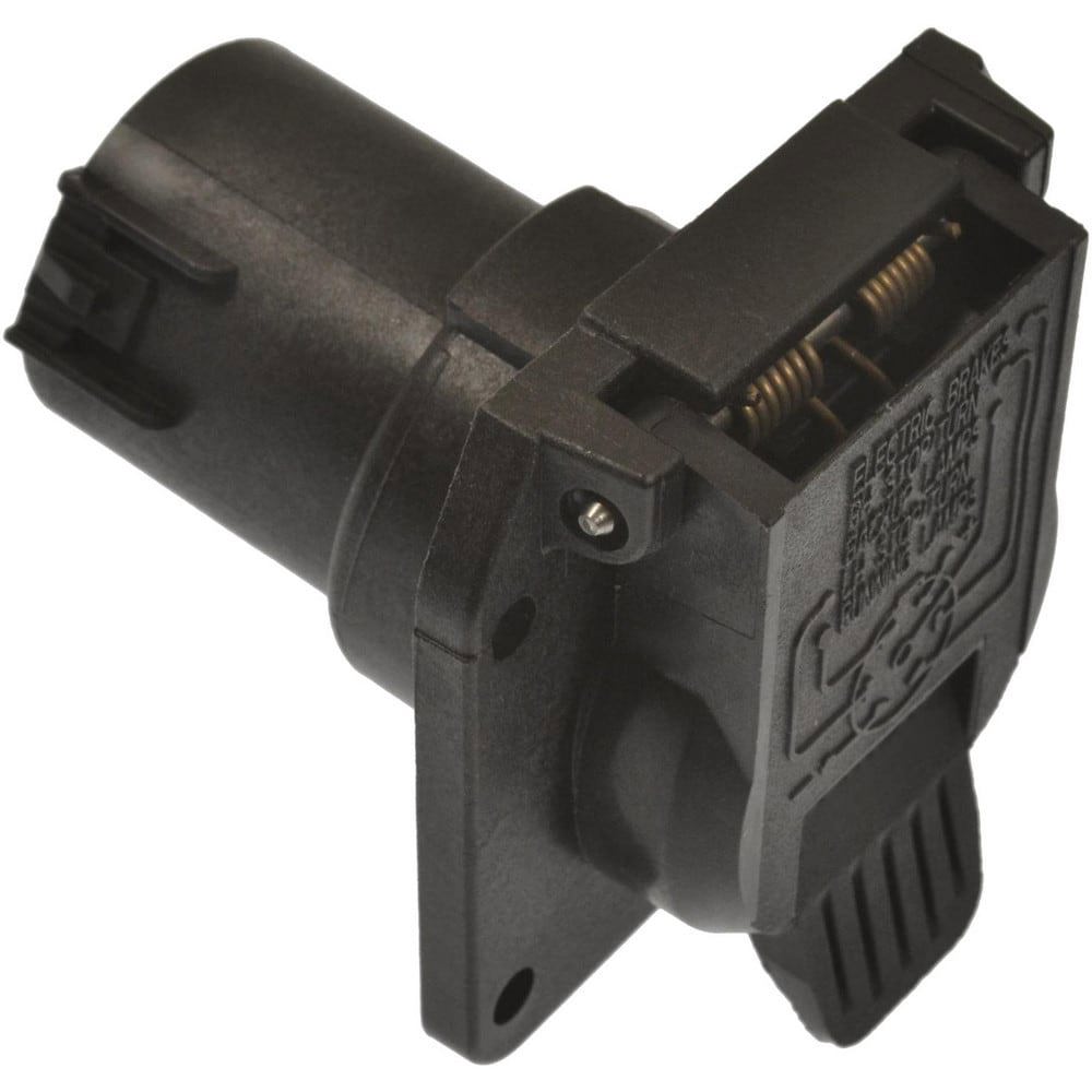 Automotive Wiring Connectors; Product Type: RV Connector ; Fits Vehicle Make: Universal ; Material: High impact Nylon ; Description: RV Oem-Style 7-Way Socket, Hi Impact Nylon, Packaged ; Warranty: 1 Year ; Number Of Pins: 7