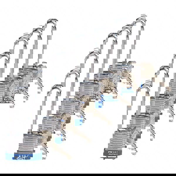 Lockout Padlock: Keyed Alike, Key Retaining, Steel, 2