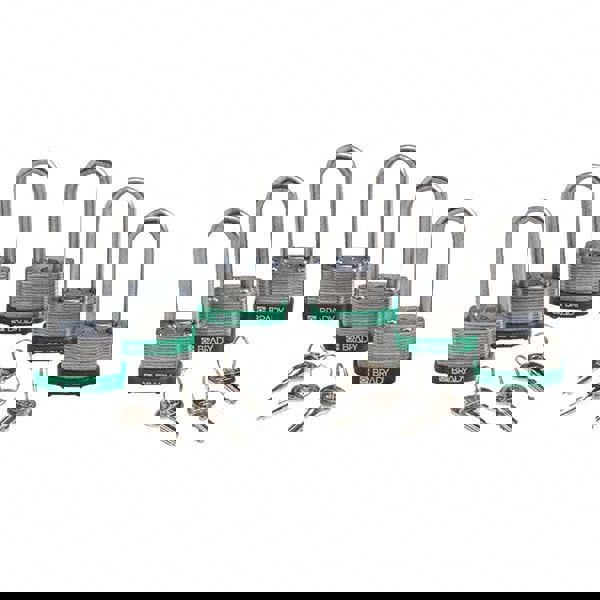 Lockout Padlock: Keyed Alike, Key Retaining, Steel, 2