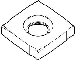 Milling Insert: SNHX1203PZTNGP, K110M, Solid Carbide