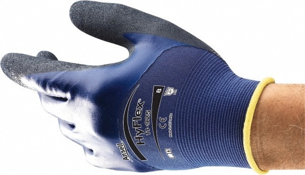 Series 11-925 General Purpose Work Gloves: Small, Nitrile-Coated Nitrile, Nylon & Spandex