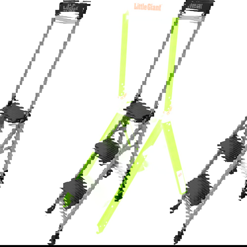 Step Ladders; Height: 3 ft 6 in (Feet); Height (Inch): 36-1/2 ; Body Material: Aluminum ; Load Capacity (Lb. - 3 Decimals): 375 ; Ladder Rating: Type IAA ; Color: Silver