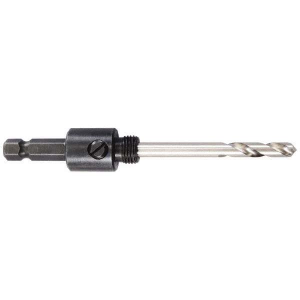 Hole Saw Arbor: Straight Shank, Drill Pilot