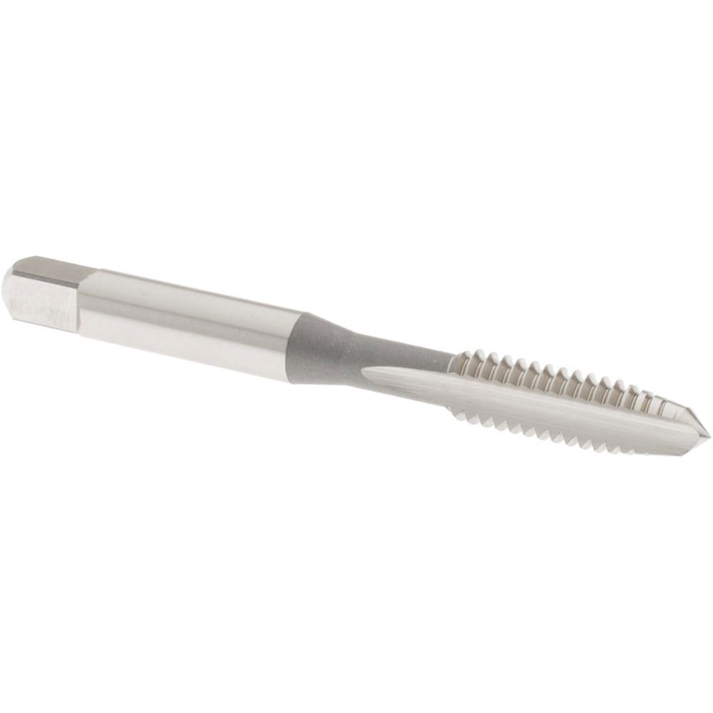 Straight Flute Tap: 1/4-20 UNC, 2 Flute, Plug Chamfer, 3B Class of Fit, High-Speed Steel, Bright/Uncoated Finish