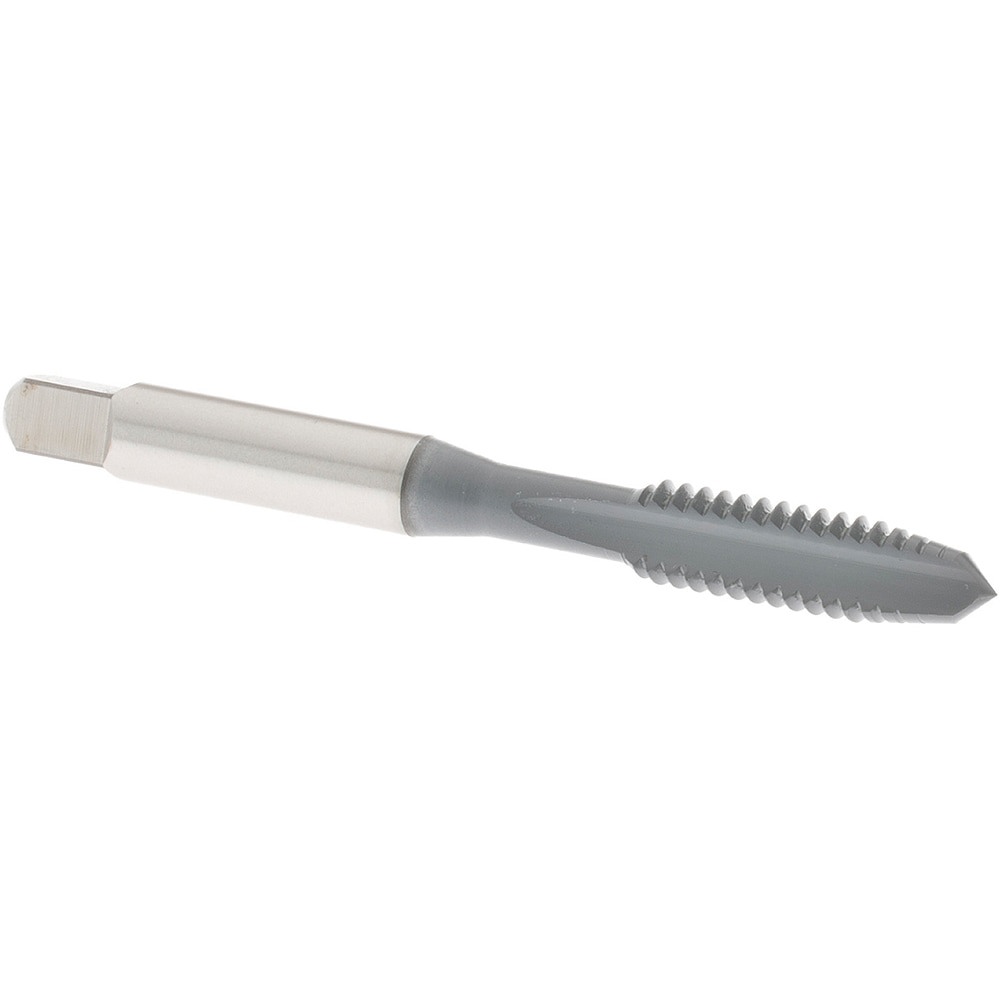 Straight Flute Tap: 1/4-20 UNC, 2 Flute, Plug Chamfer, 3B Class of Fit, High-Speed Steel