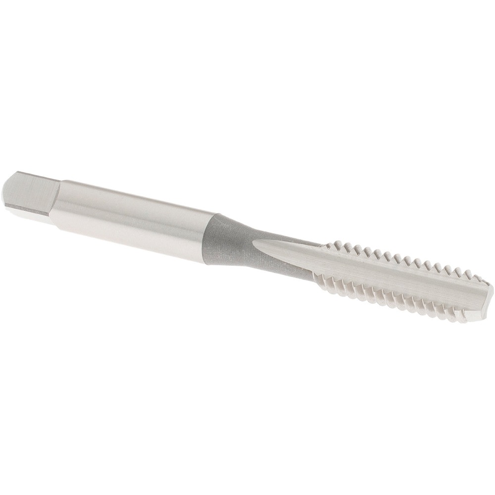 Straight Flute Tap: 1/4-20 UNC, 2 Flute, Bottoming Chamfer, 3B Class of Fit, High-Speed Steel, Bright/Uncoated Finish