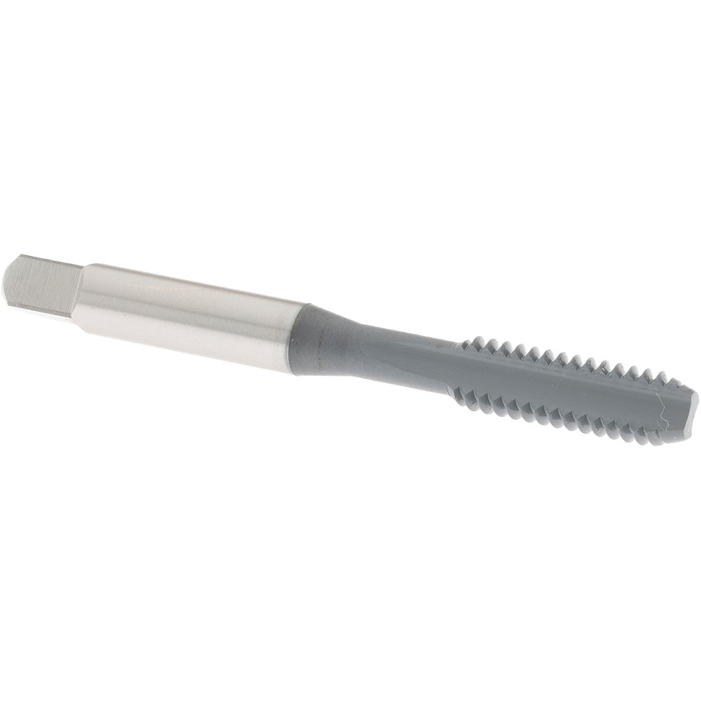 Straight Flute Tap: 1/4-20 UNC, 2 Flute, Bottoming Chamfer, 3B Class of Fit, High-Speed Steel