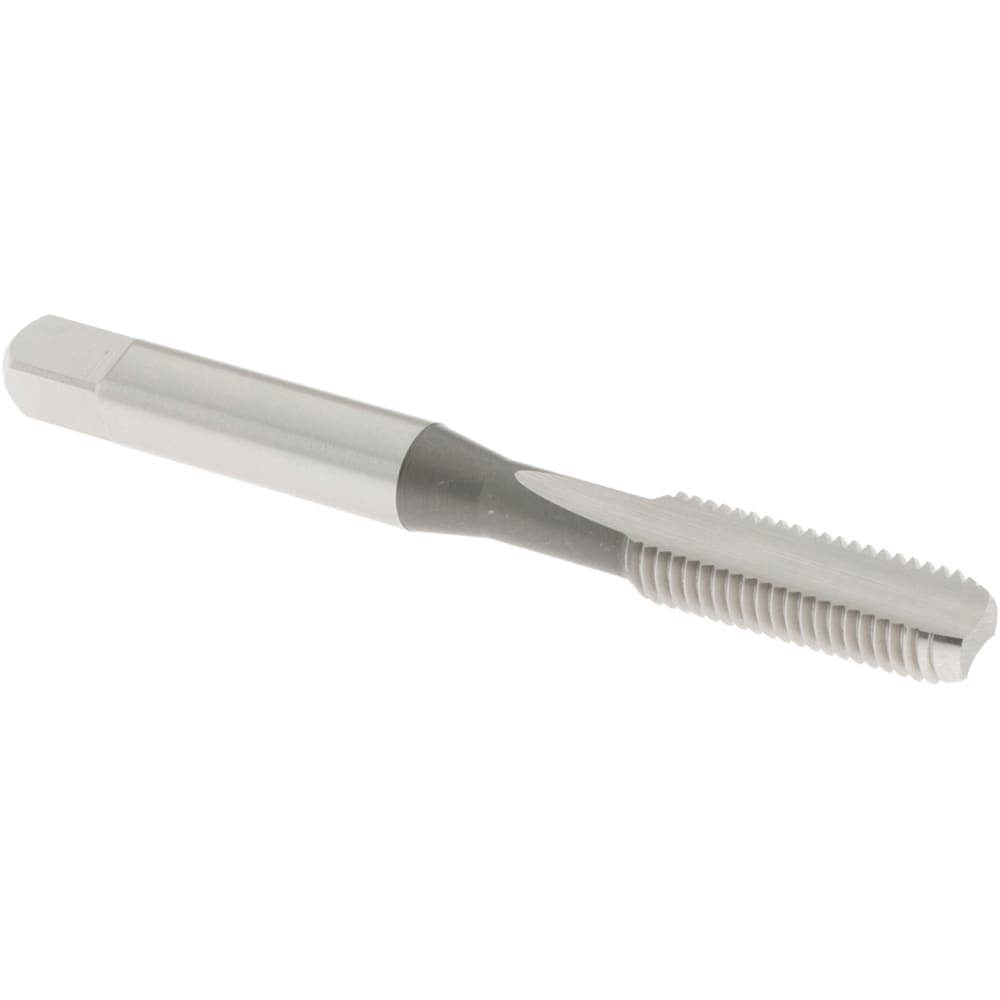 Straight Flute Tap: 1/4-28 UNF, 2 Flute, Bottoming Chamfer, 3B Class of Fit, High-Speed Steel, Bright/Uncoated Finish