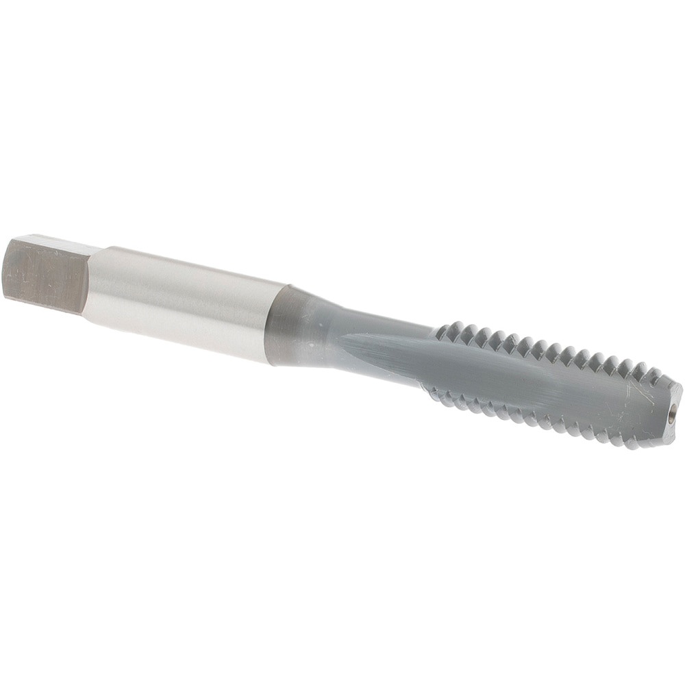 Straight Flute Tap: 5/16-18 UNC, 2 Flute, Bottoming Chamfer, 3B Class of Fit, High-Speed Steel